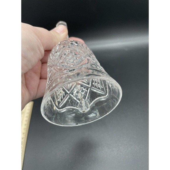 Vintage Royal Crystal Rock RCR Hand Cut Lead Crystal Bell Made in Italy - Picture 3 of 5